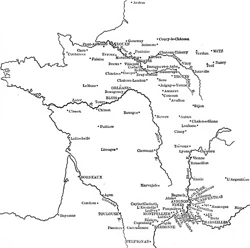 Miasta żydowskie we Francji do 1394