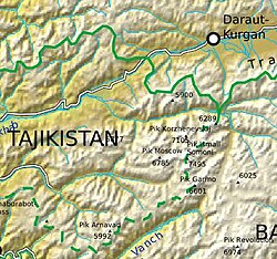 Mapa Pamir Północnych