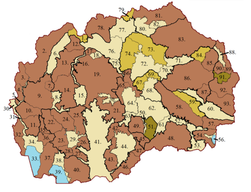 Jednostki reliefowe Macedonii Północnej