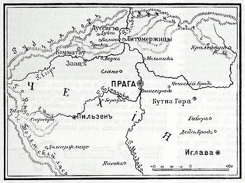 Mapa wojen husyckich