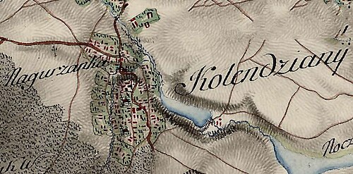 Zamek Kolindyany w XVIII wieku