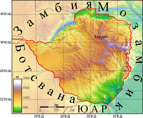 Rzeźba terenu Zimbabwe