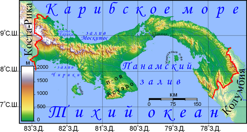 Rzeźba terenu Panamy