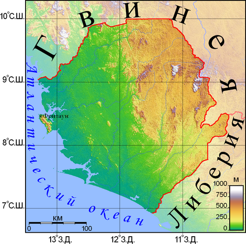 Rzeźba terenu Sierra Leone