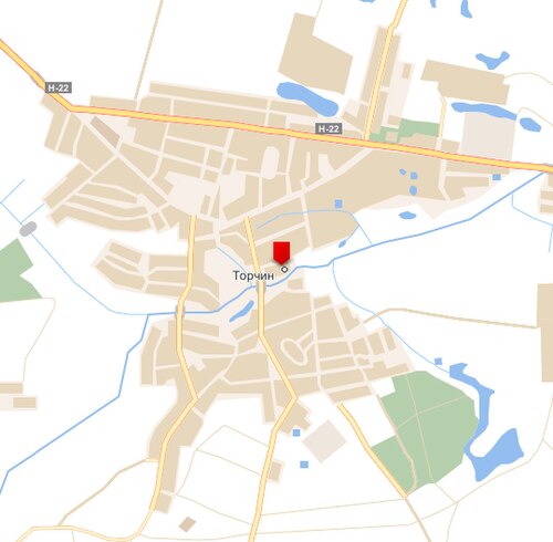 Współczesna mapa Torczyna