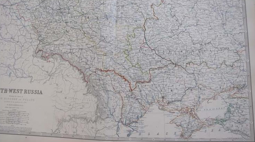 Ukraina na mapie Europy. Rys. 19