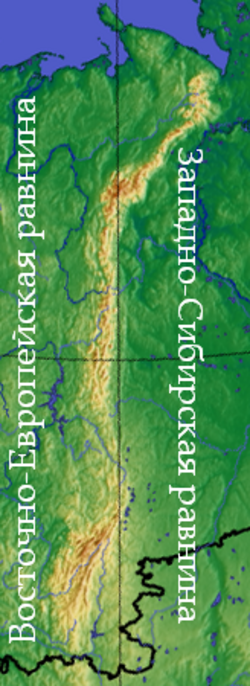 Ural - mała mapa