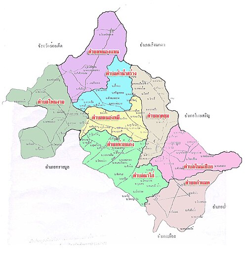 Mapa Okręgu Kut Chum