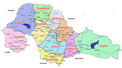 Mapa Okręgu Loeng Nok Tha