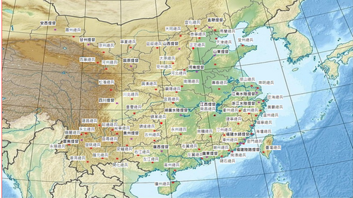 Mapa jednostek wojskowych Qing - okres Kangxi