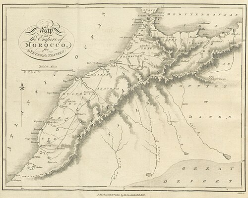 Mapa Cesarstwa Maroka (1810)