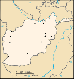 Mapa Afganistanu