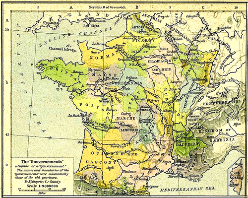 Historyczne prowincje Francji