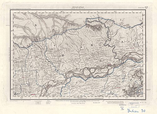 NE Kwartał Arkusza Atlasu Indyjskiego (1893)