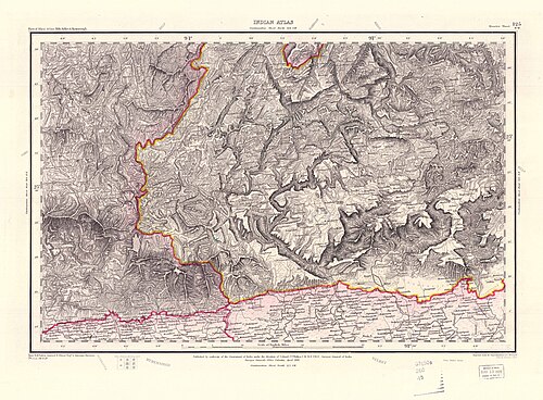 NW Kwartał Arkusza Atlasu Indyjskiego (1878)