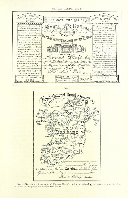 Młoda Irlandia - mapa
