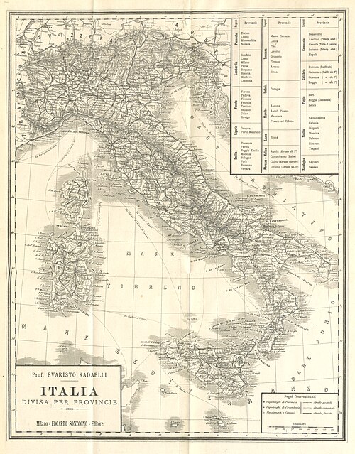 Ilustrowana geografia włoska - tablica 12