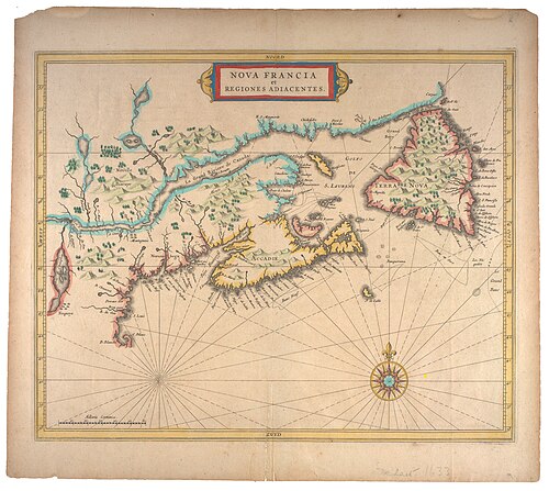 Nova Francia i terytoria przylegające (1630)