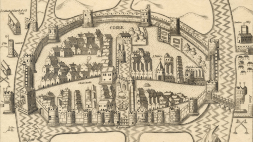 Mapa Corku - XVI wiek