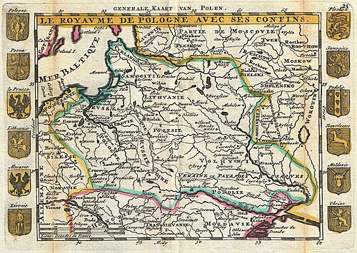 Polska 1747 (mapa La Feuille)