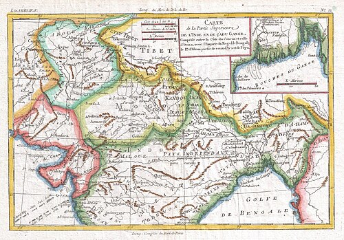 Północne Indie 1780 - Raynal i Bonne