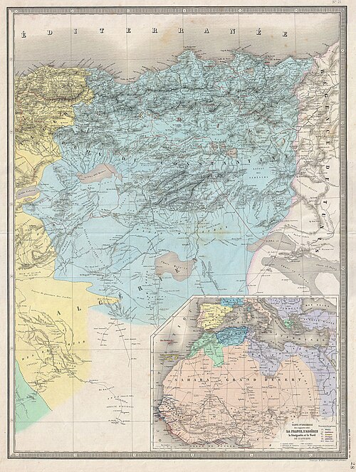 Mapa Konstantyny z 1857 roku