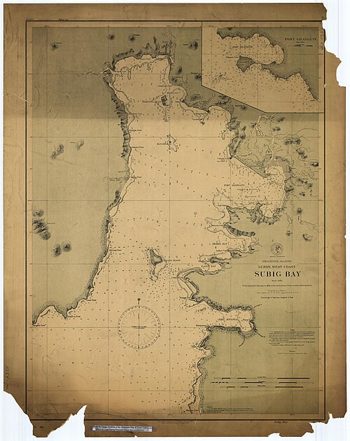 Zatoka Subig 1902 - mapa morska