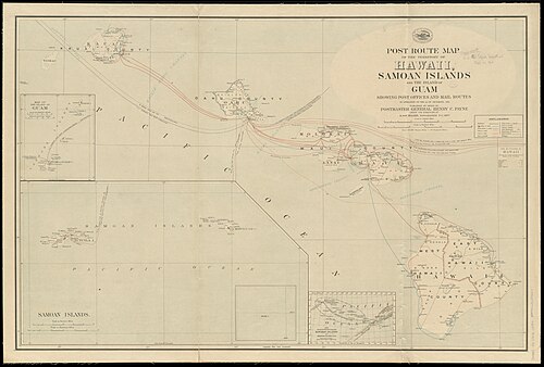 Mapa tras pocztowych 1903