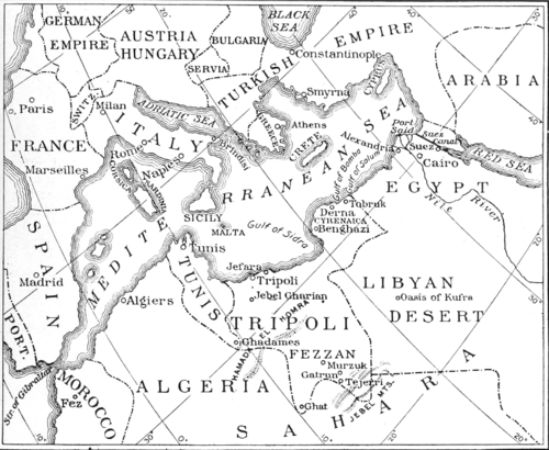 Mapa Tripolis 1911