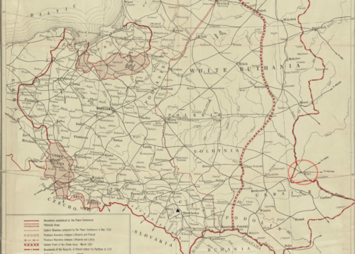 1920 Mapa Kijowa Polski