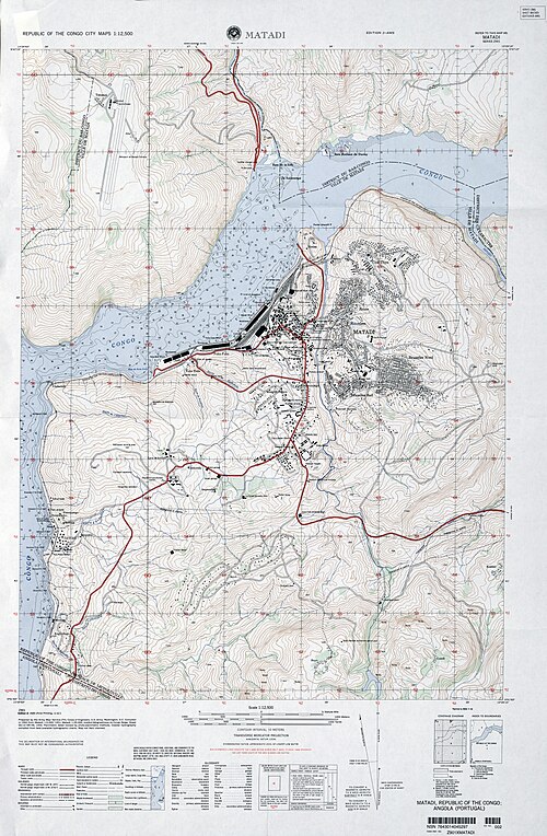 Mapa Matadi 1959