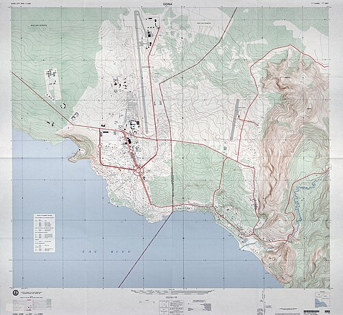 Mapa Gomy z 1982, Zair