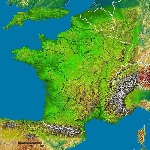 Francja - Regiony radarowe