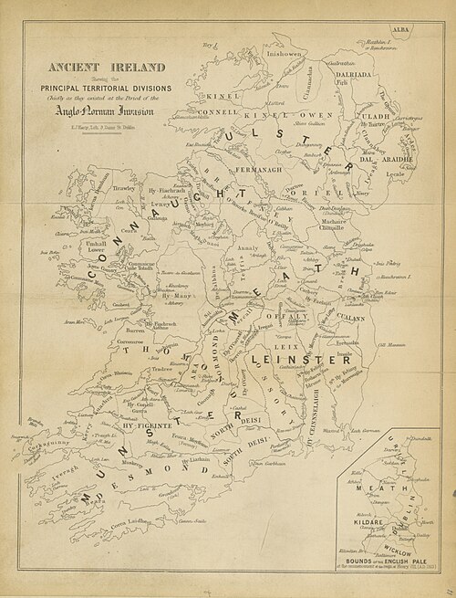 Historia Irlandii - mapa