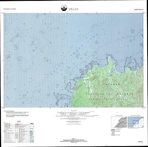 Mapa topograficzna Eraan