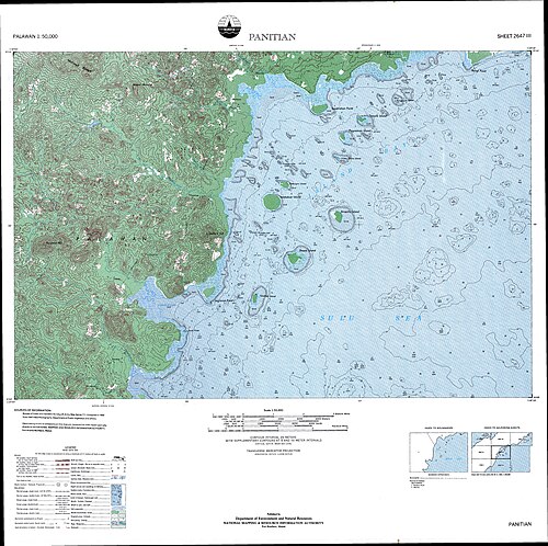 Mapa topograficzna Panitian