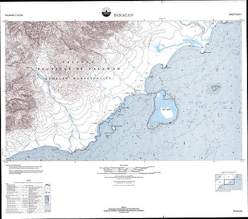 Mapa topograficzna Panacan