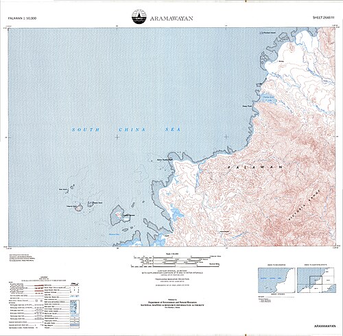 Mapa topograficzna Aramawayan