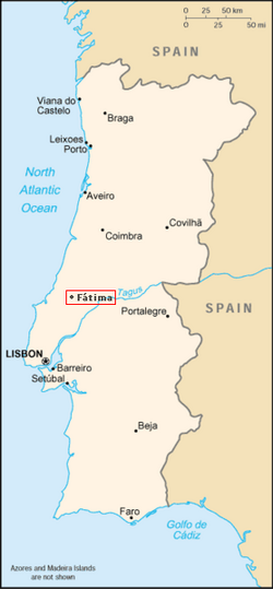 Mapa Fatimy