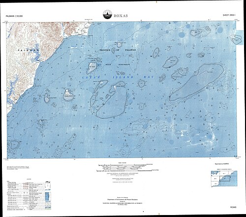 Mapa topograficzna Roxas