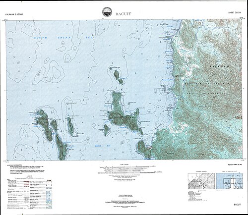 Mapa topograficzna Bacuit