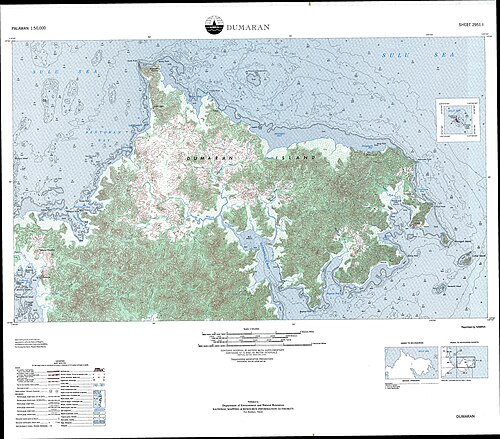 Mapa topograficzna Dumaran
