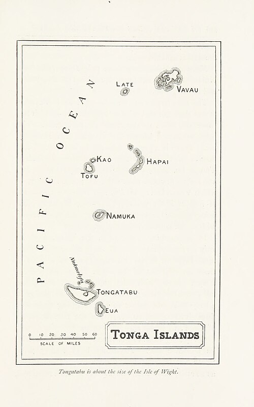 Mapa z publikacji In Savage Isles 1888-1891