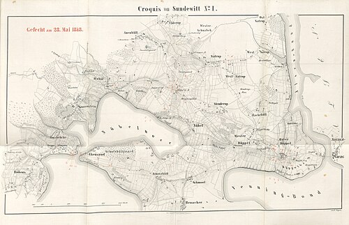Mapa kampanii Schleswig-Holstein 1848