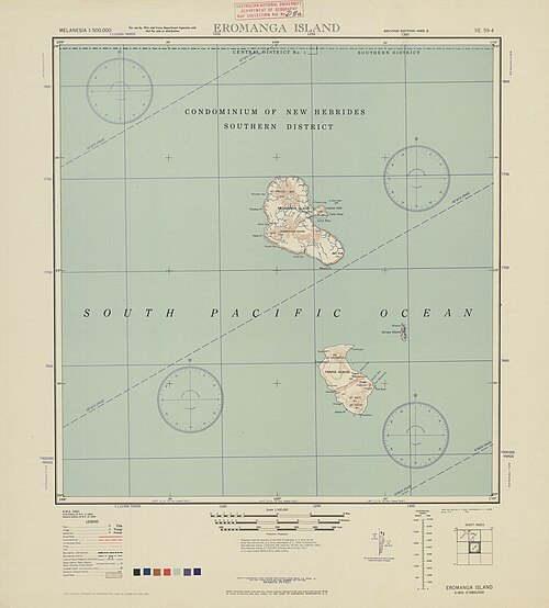 Vanuatu Melanezja Wyspa Eromanga 500K SE59-4