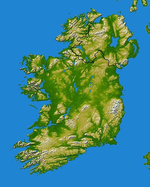 Mapa Irlandii