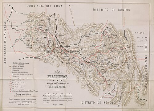 Filipiny, okręg Lepanto. Ogólny opis z itinerarium