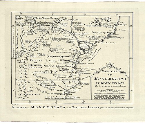 Mapa części Mozambiku