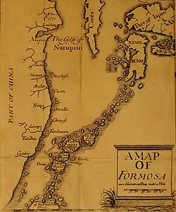 Mapa Formozji według Psalmanazara