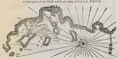 Opis wysp przed Fogia Nova 1771
